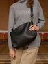 ROBIN Leather Handbag Large - Black