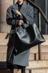Large Handbag Adele - Genuine Black Leather